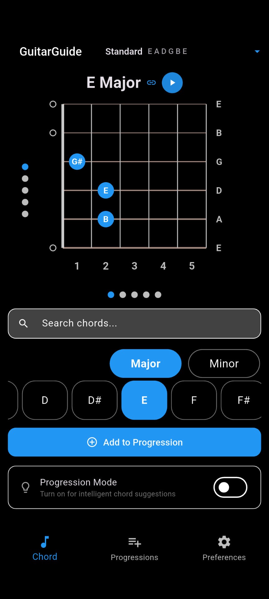 Chord Explorer Screen